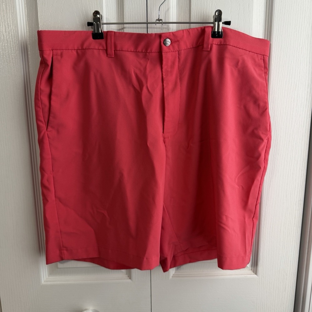 Callaway Red Flat Front Golf Shorts Men's Size 38 Sporty Travel Preppy Vacation